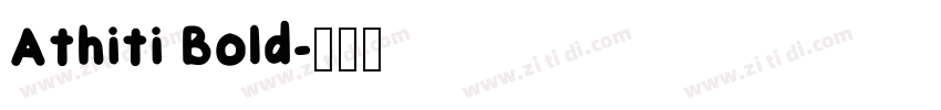 Athiti Bold字体转换